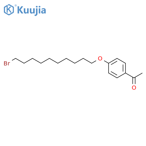 Ethanone, 1-[4-[(10-bromodecyl)oxy]phenyl]- structure