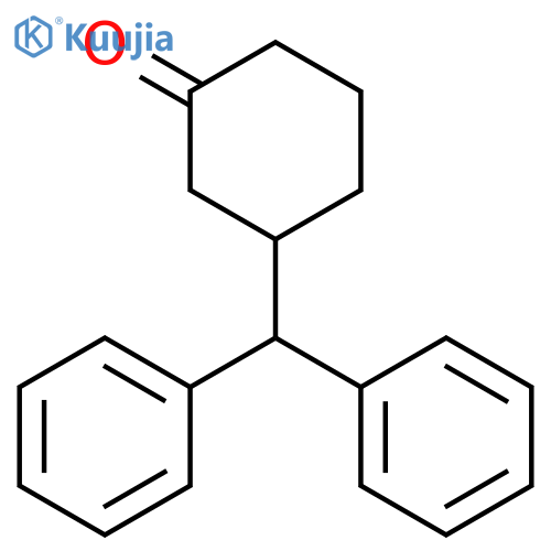 Cyclohexanone, 3-(diphenylmethyl)-, (±)- structure