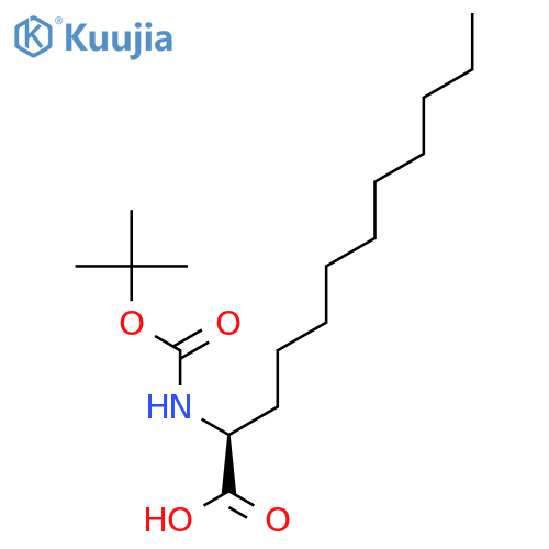 Dodecanoic acid, 2-[[(1,1-dimethylethoxy)carbonyl]amino]-, (S)- structure