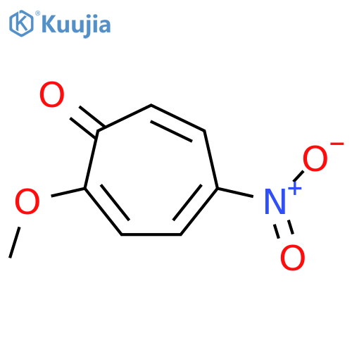 2,4,6-Cycloheptatrien-1-one,2-methoxy-5-nitro- structure