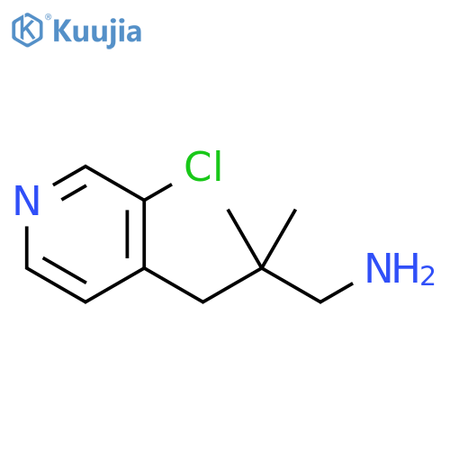 3-(3-chloropyridin-4-yl)-2,2-dimethylpropan-1-amine structure