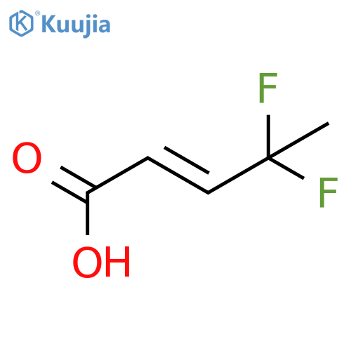 4,4-difluoropent-2-enoic acid structure