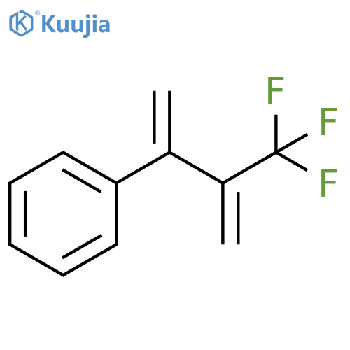 Benzene, [1-methylene-2-(trifluoromethyl)-2-propenyl]- structure