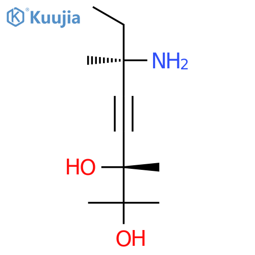 4-Octyne-2,3-diol, 6-amino-2,3,6-trimethyl-, (R*,R*)- structure