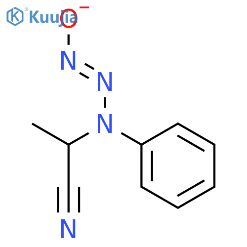 Propanenitrile, 2-(1-oxido-3-phenyl-1-triazenyl)- structure