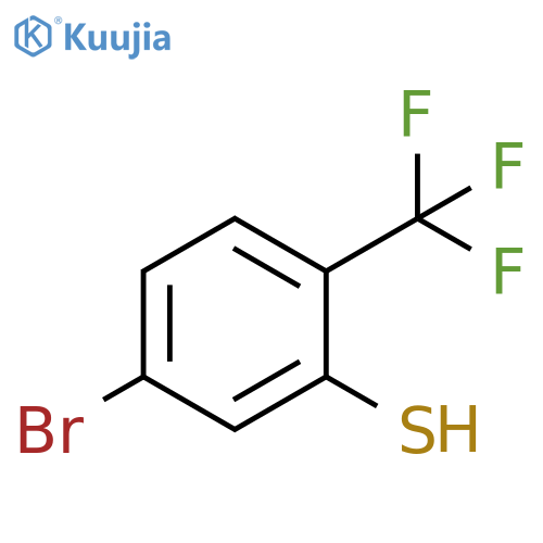 5-Bromo-2-(trifluoromethyl)benzenethiol structure