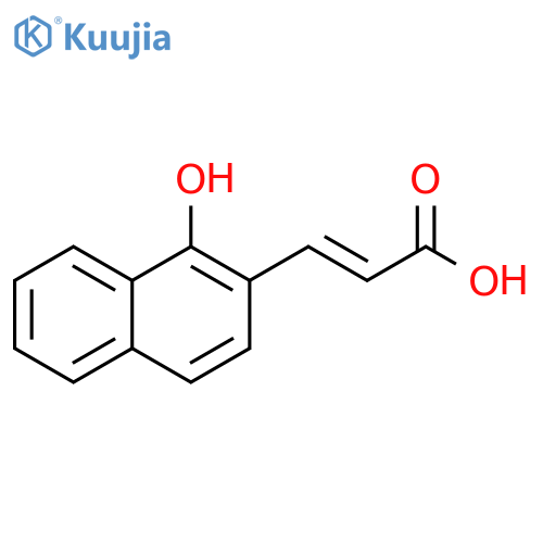 2-Propenoic acid, 3-(1-hydroxy-2-naphthalenyl)-, (2E)- structure