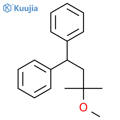 Benzene, 1,1'-(3-methoxy-3-methylbutylidene)bis- structure