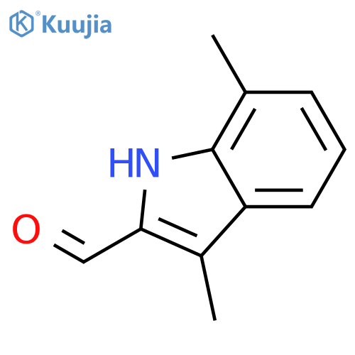 3,7-Dimethyl-1H-indole-2-carbaldehyde structure