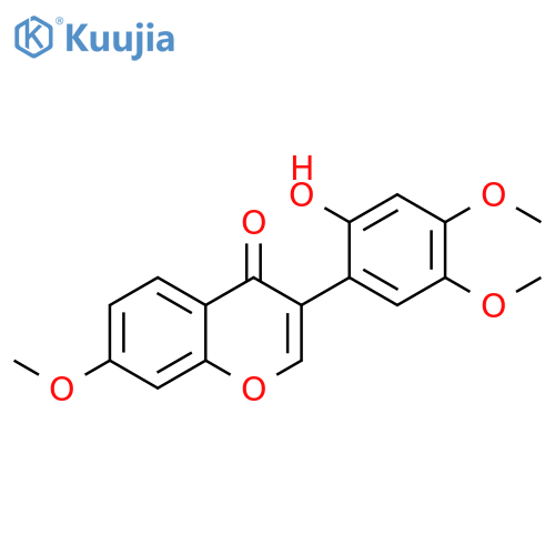 4H-1-Benzopyran-4-one,3-(2-hydroxy-4,5-dimethoxyphenyl)-7-methoxy- structure