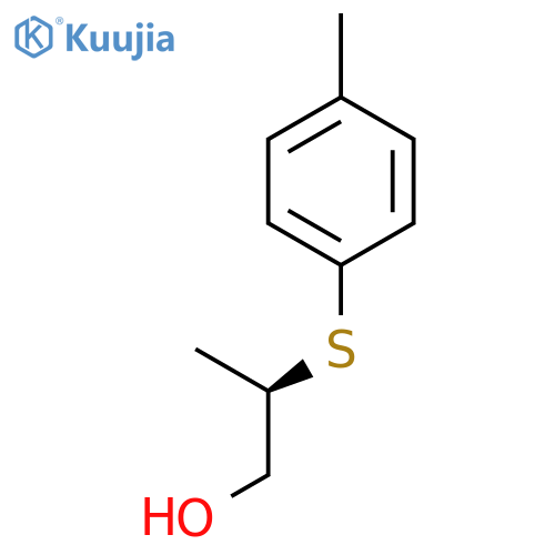 1-Propanol, 2-[(4-methylphenyl)thio]-, (R)- structure