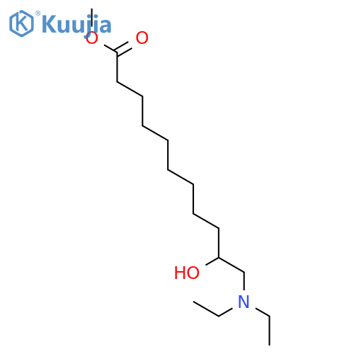 Undecanoic acid, 11-(diethylamino)-10-hydroxy-, methyl ester structure