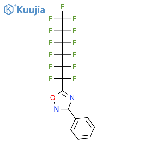1,2,4-Oxadiazole, 3-phenyl-5-(tridecafluorohexyl)- structure
