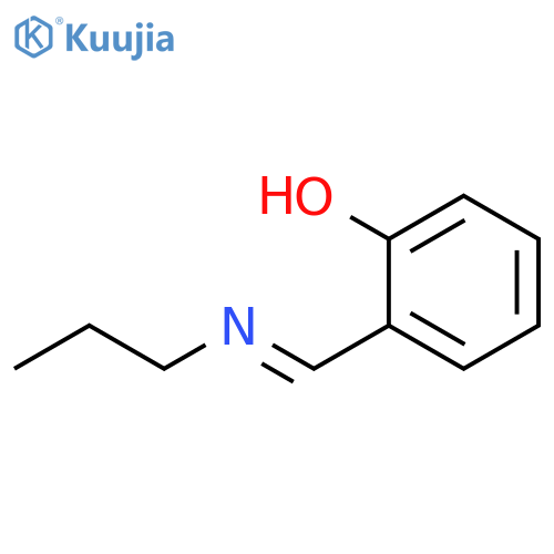 Phenol, 2-[(E)-(propylimino)methyl]- structure