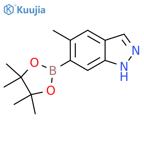 5-methyl-6-(tetramethyl-1,3,2-dioxaborolan-2-yl)-1H-indazole structure