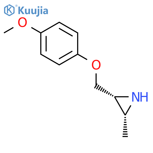 Aziridine, 2-[(4-methoxyphenoxy)methyl]-3-methyl-, cis- structure