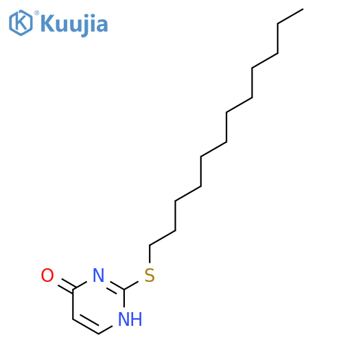 4(1H)-Pyrimidinone, 2-(dodecylthio)- structure