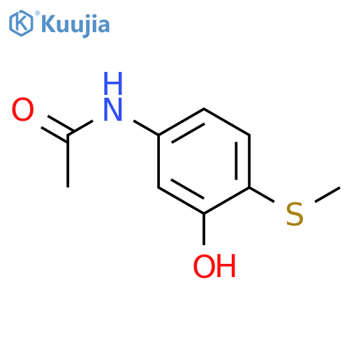Acetamide, N-[3-hydroxy-4-(methylthio)phenyl]- structure