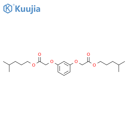 Acetic acid, 2,2'-[1,3-phenylenebis(oxy)]bis-, diisohexyl ester structure