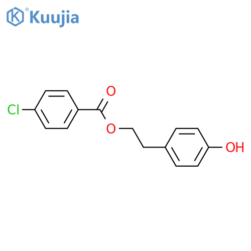 Benzoic acid, 4-chloro-, 2-(4-hydroxyphenyl)ethyl ester structure