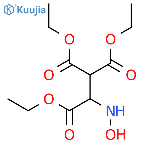 1,1,2-Ethanetricarboxylic acid, 2-(hydroxyamino)-, triethyl ester structure