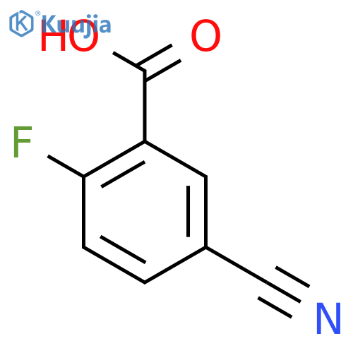 5-Cyano-2-fluorobenzoic acid structure