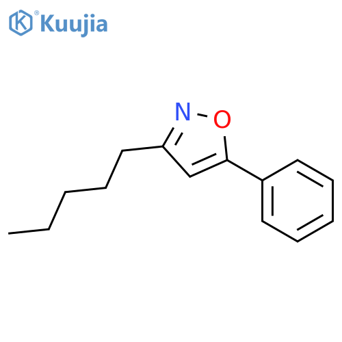 Isoxazole, 3-pentyl-5-phenyl- structure