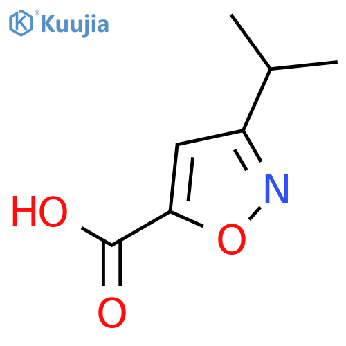 3-Isopropylisoxazole-5-carboxylic acid structure