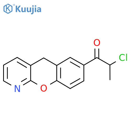 2-Chloro-1-(5H-chromeno[2,3-b]pyridin-7-yl)-1-propanone structure