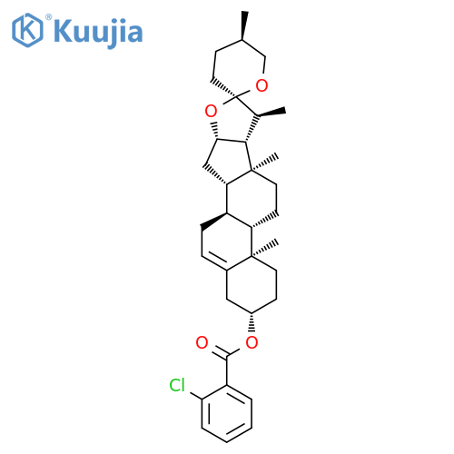 Spirost-5-en-3-ol, 3-chlorobenzoate, (3b,25R)- structure