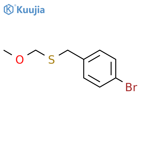 Benzene, 1-bromo-4-[[(methoxymethyl)thio]methyl]- structure
