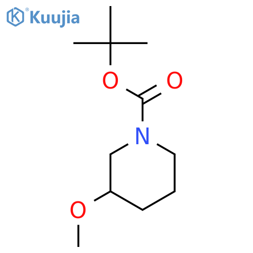 Tert-butyl 3-methoxypiperidine-1-carboxylate structure