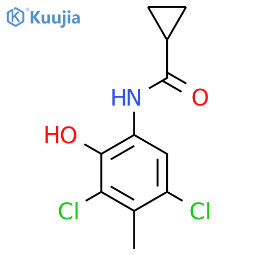 Cyclopropanecarboxamide, N-(3,5-dichloro-2-hydroxy-4-methylphenyl)- structure