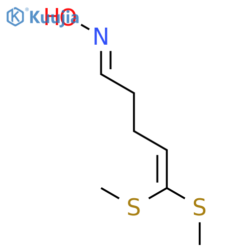 4-Pentenal, 5,5-bis(methylthio)-, oxime, (E)- structure