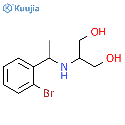 2-{1-(2-bromophenyl)ethylamino}propane-1,3-diol structure
