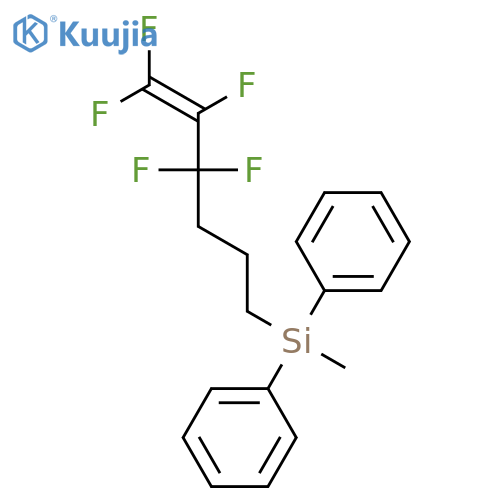 Silane, methyl(4,4,5,6,6-pentafluoro-5-hexenyl)diphenyl- structure
