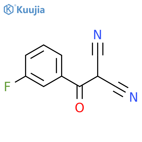 2-(3-fluorobenzoyl)propanedinitrile structure
