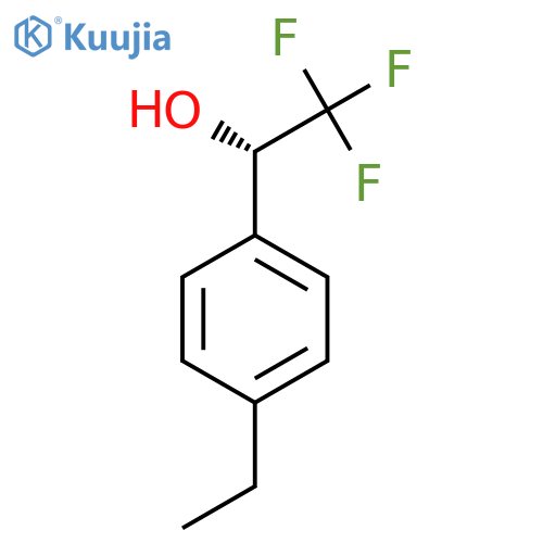 (1S)-1-(4-ethylphenyl)-2,2,2-trifluoroethan-1-ol structure