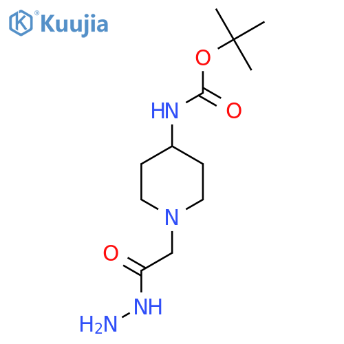 tert-Butyl 1-(2-hydrazino-2-oxoethyl)piperidin-4-ylcarbamate structure