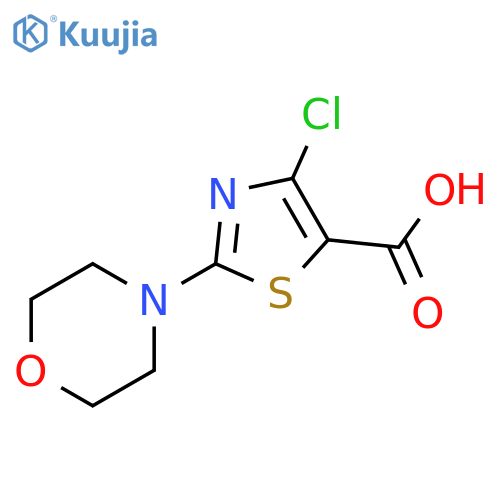4-chloro-2-(morpholin-4-yl)-1,3-thiazole-5-carboxylic acid structure