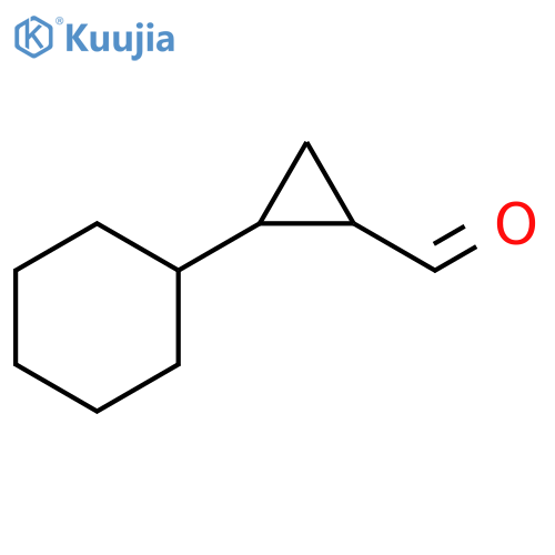 2-cyclohexylcyclopropane-1-carbaldehyde structure