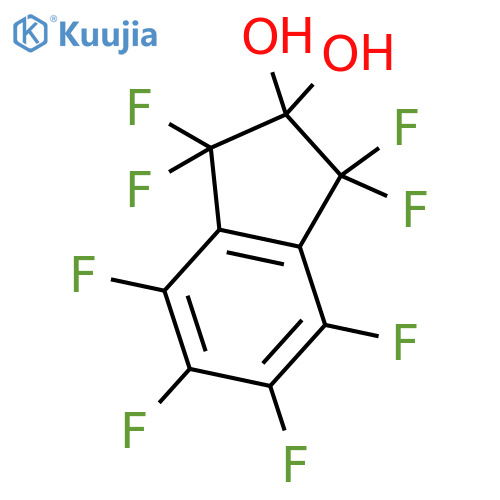 2H-Indene-2,2-diol, 1,1,3,3,4,5,6,7-octafluoro-1,3-dihydro- structure