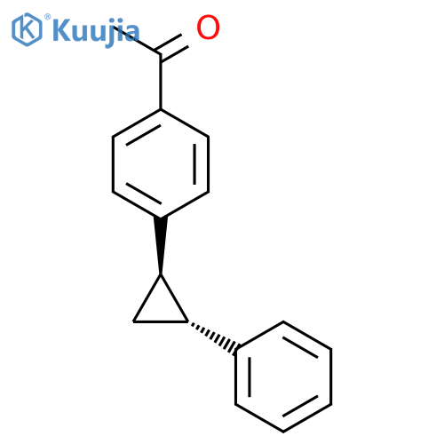 Ethanone,1-[4-(2-phenylcyclopropyl)phenyl]-, trans- (9CI) structure
