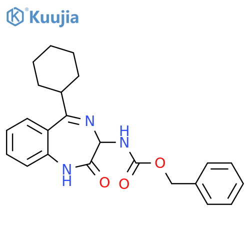 (R,S)-Z-3-Amino-5-cyclohexyl-2-oxo-1,4-benzodiazepine structure