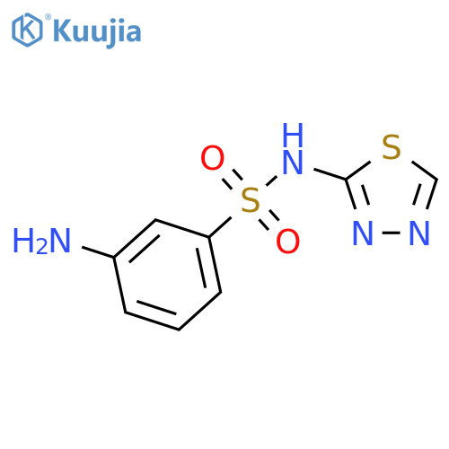 3-amino-N-1,3,4-thiadiazol-2-ylBenzenesulfonamide structure