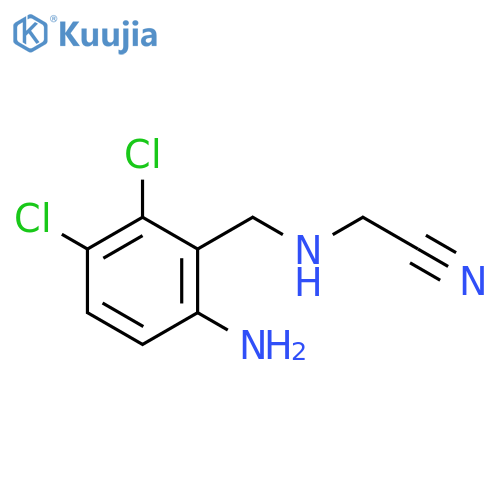 Acetonitrile, [[(6-amino-2,3-dichlorophenyl)methyl]amino]- structure