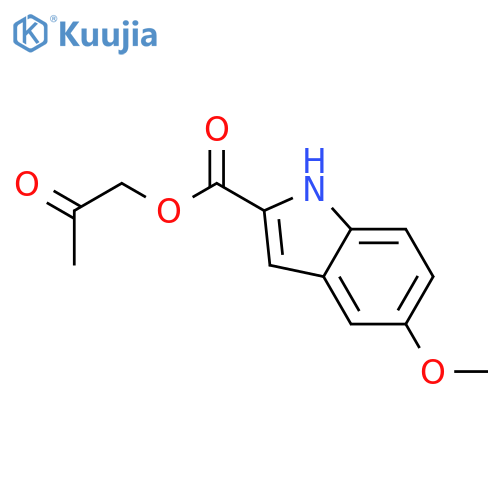 1H-Indole-2-carboxylic acid, 5-methoxy-, 2-oxopropyl ester structure