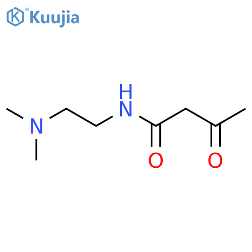 Butanamide, N-[2-(dimethylamino)ethyl]-3-oxo- structure