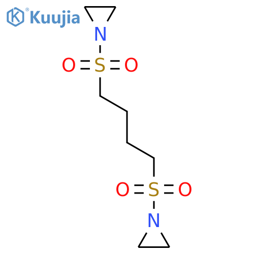 Aziridine,1,1'-[1,4-butanediylbis(sulfonyl)]bis- (9CI) structure
