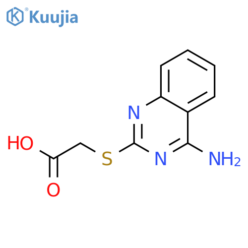 Acetic acid, [(4-amino-2-quinazolinyl)thio]- structure